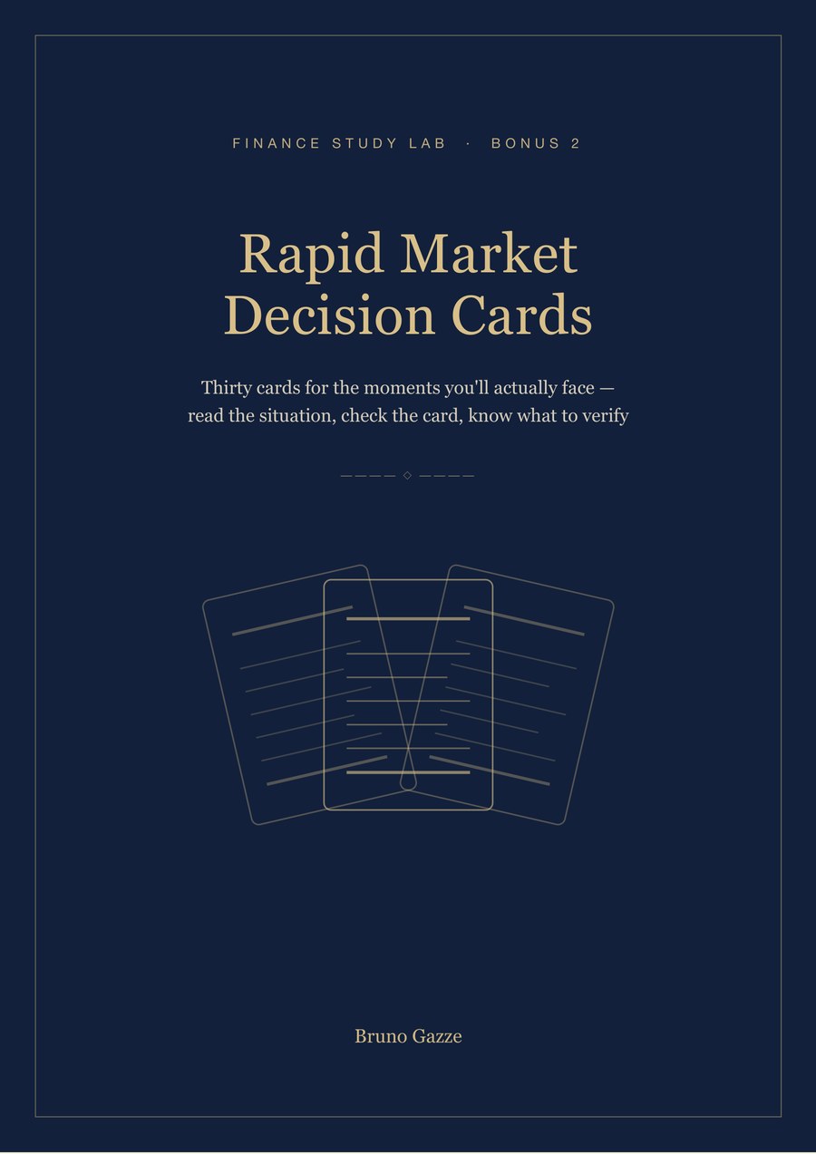 Rapid Market Decision Cards: 30 Cards for the Moments You'll Actually Face