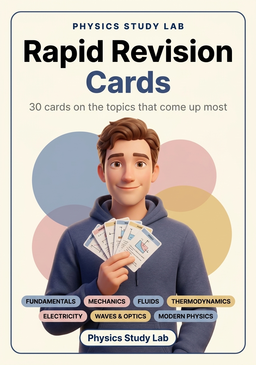 Rapid Revision Cards in Physics — 30 cards on the topics that come up most
